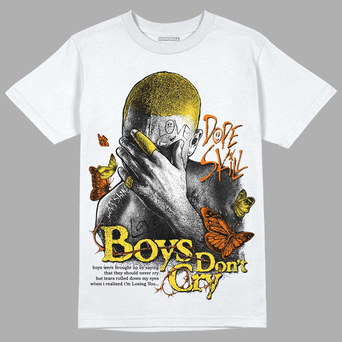 Black Tour Yellow AJ 4 Thunder DopeSkill Unisex T-Shirt Boys Don't Cry Graphic