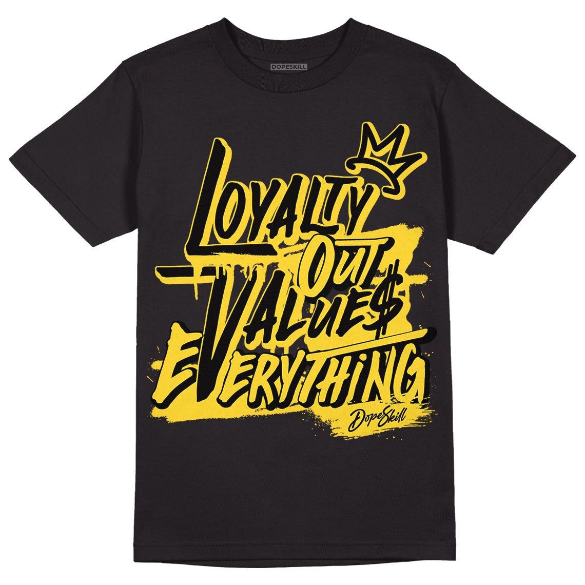 Black Tour Yellow AJ 4 Thunder DopeSkill T-Shirt LOVE Graphic