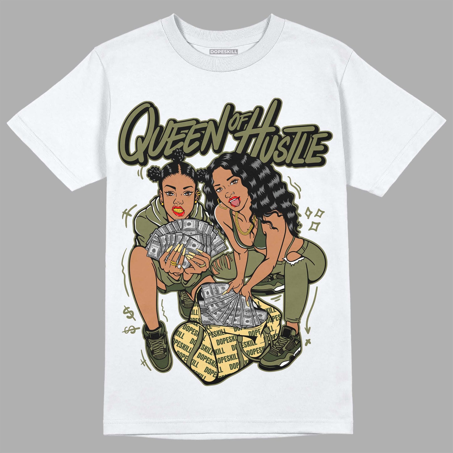 Craft Olive 4s DopeSkill T-Shirt Queen Of Hustle Graphic