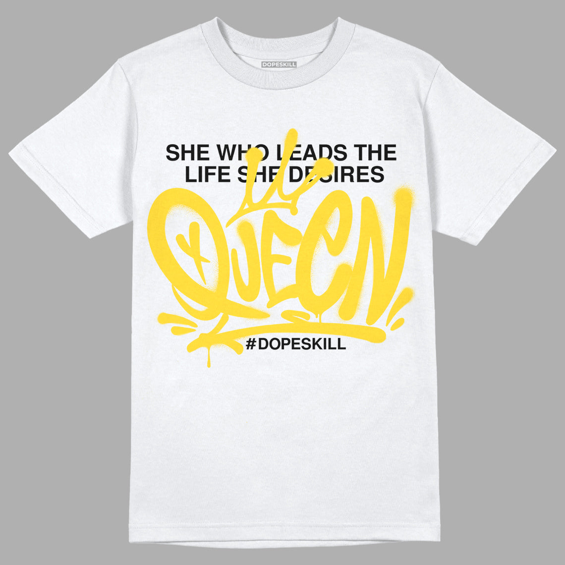 Black Tour Yellow AJ 4 Thunder DopeSkill T-Shirt Queen Graphic