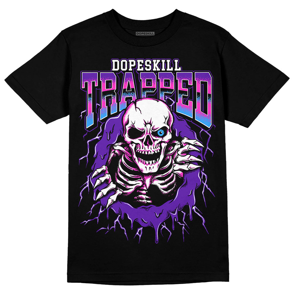 Dunk Purple Championship Court White DopeSkill T-Shirt Trapped Halloween Graphic