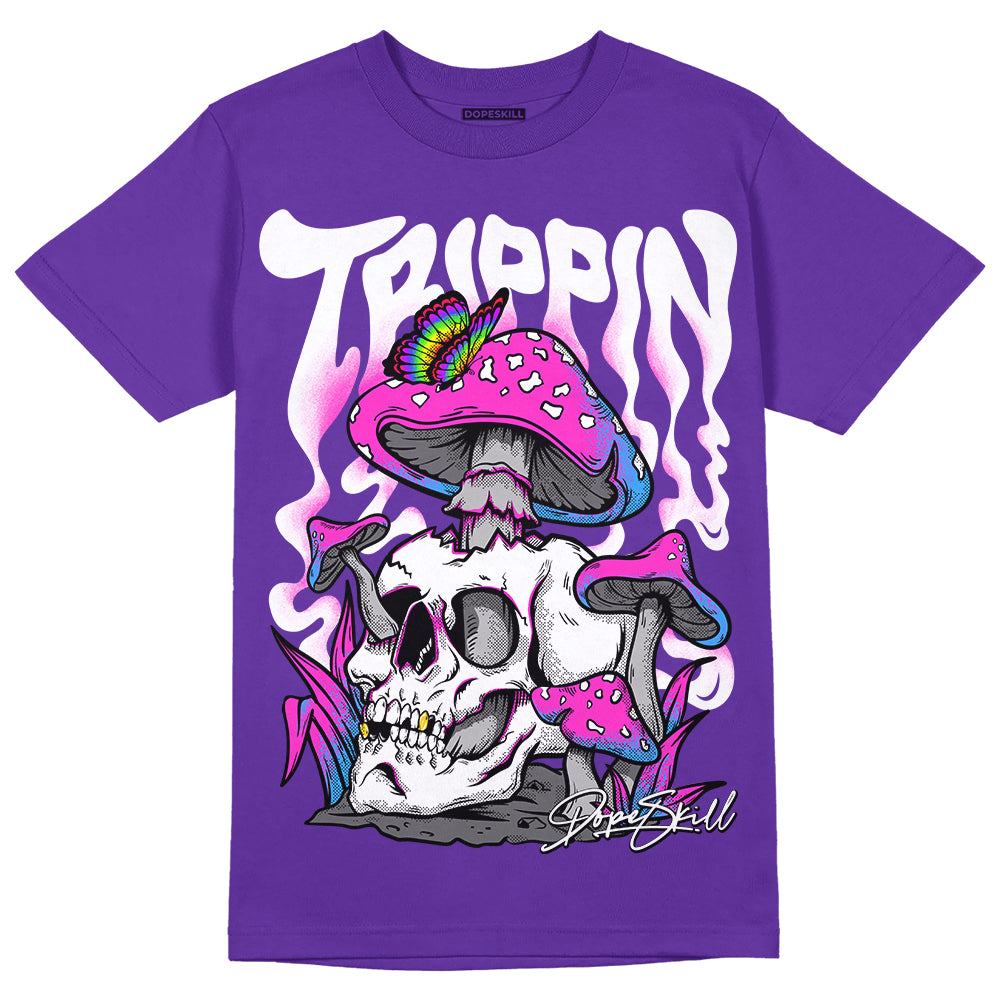 Dunk Purple Championship Court White DopeSkill Purple T-shirt Trippin Graphic