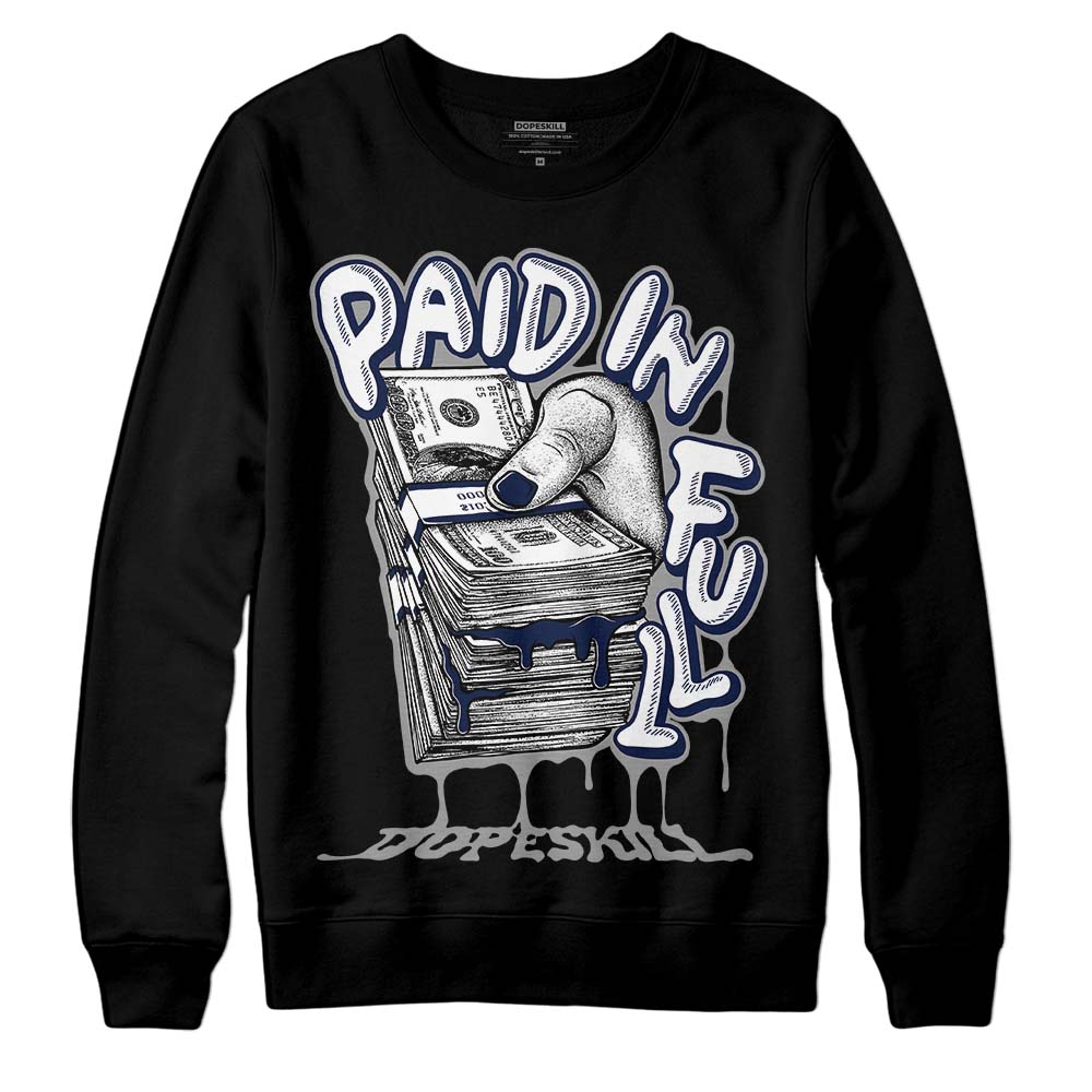AJ Spizike White Obsidian DopeSkill Sweatshirt Paid In Full Graphic