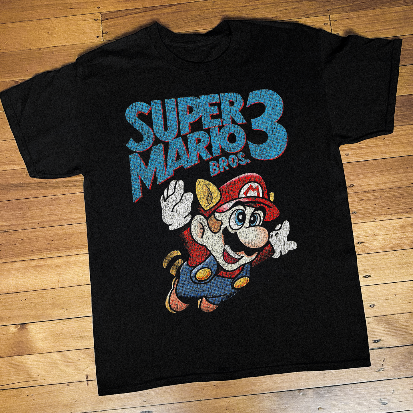 '88 SUPER MARIO BROS. 3 NES BLACK T-SHIRT