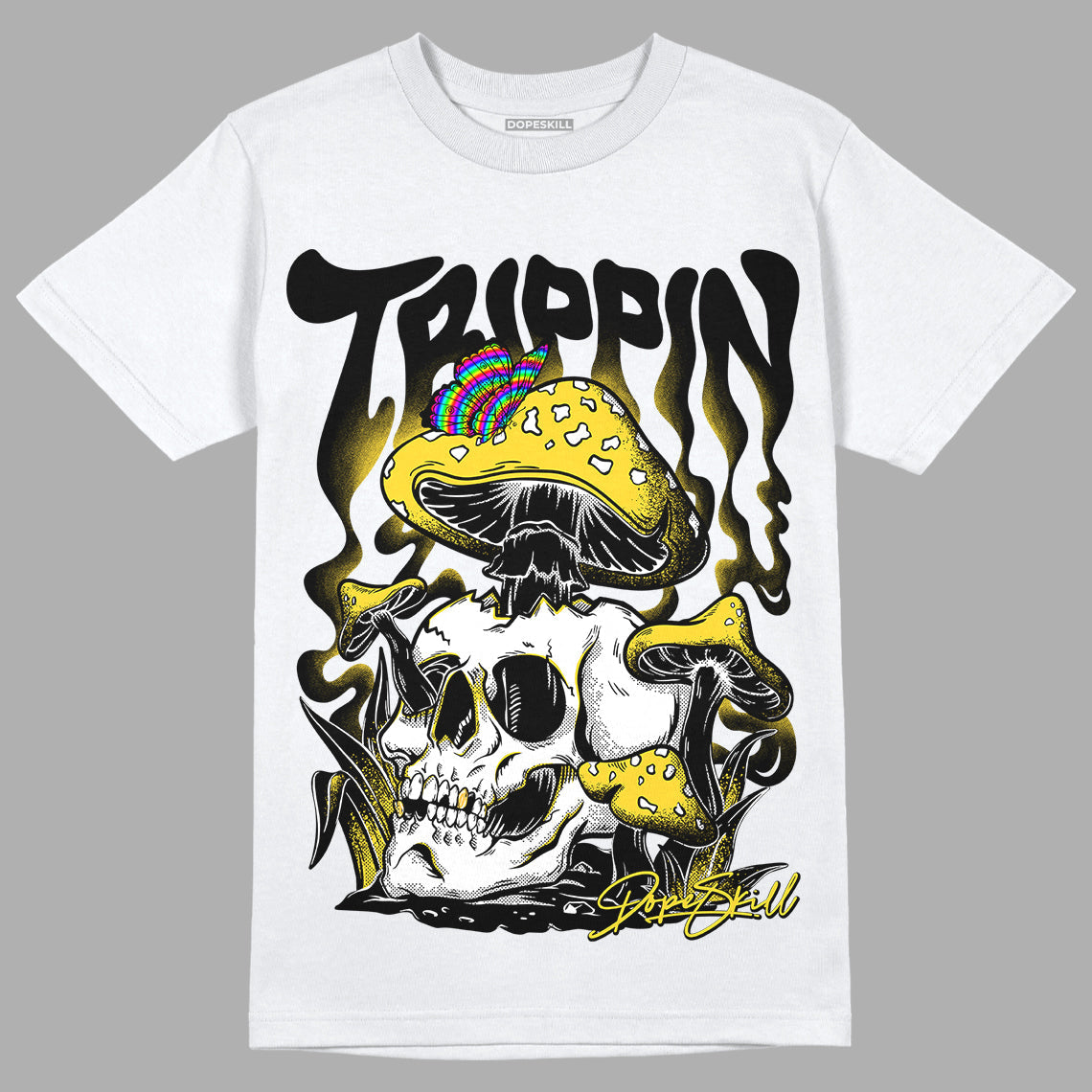 Black Tour Yellow AJ 4 Thunder DopeSkill T-Shirt Trippin Graphic