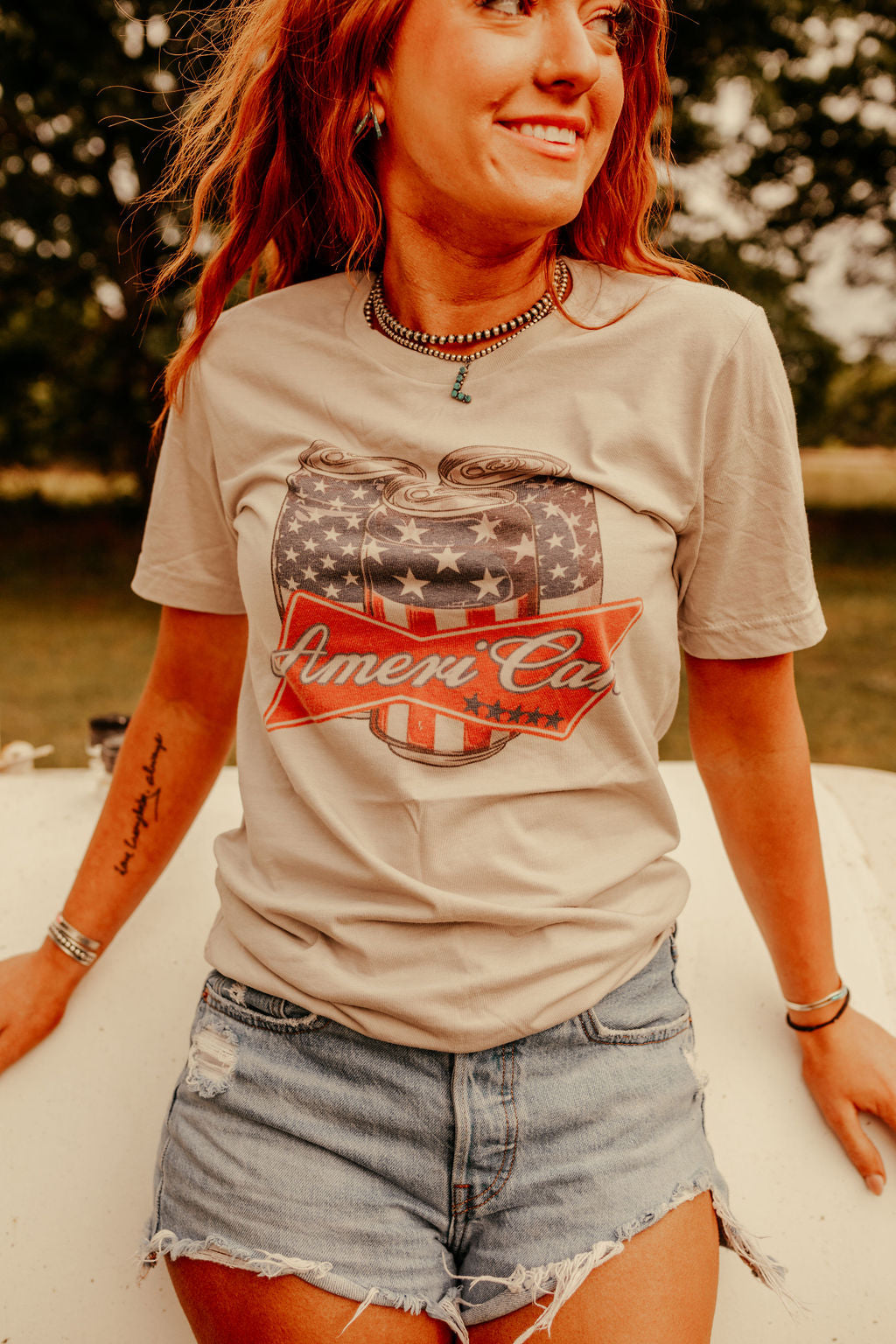 AmeriCAN Beer Graphic Tee Shirt
