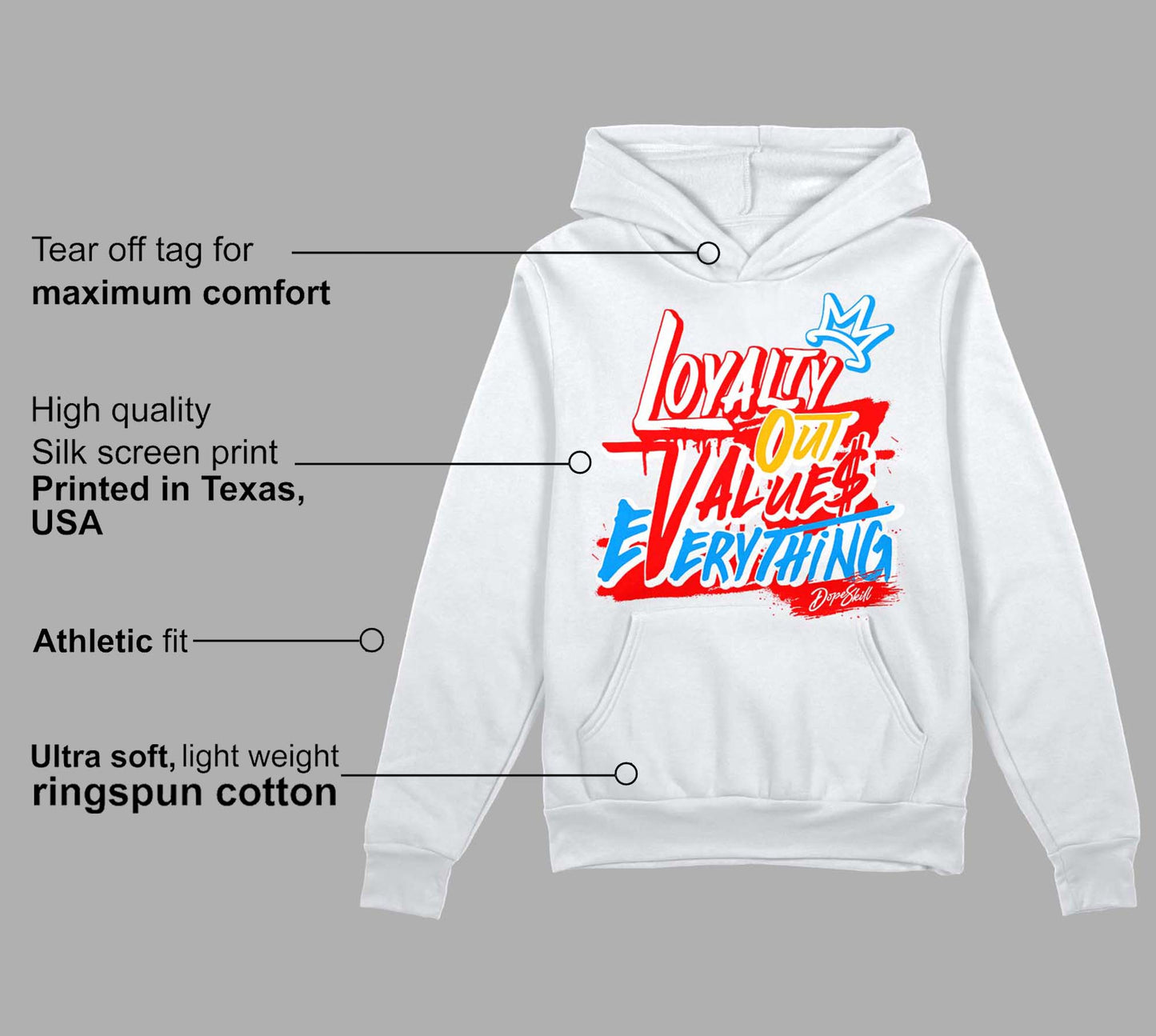 Fruity Pebbles Dunks DopeSkill Hoodie Sweatshirt LOVE Graphic