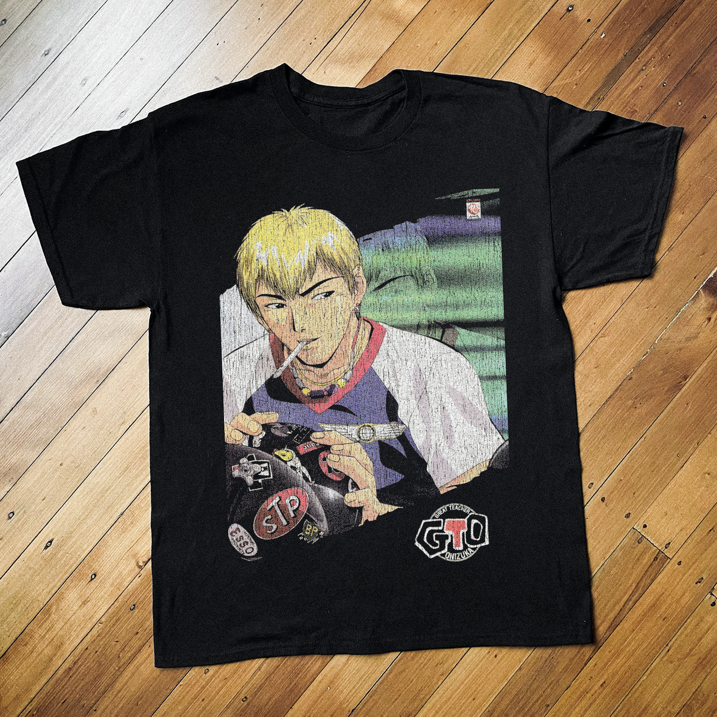 '00 GREAT TEACHER ONIZUKA BLACK T-SHIRT