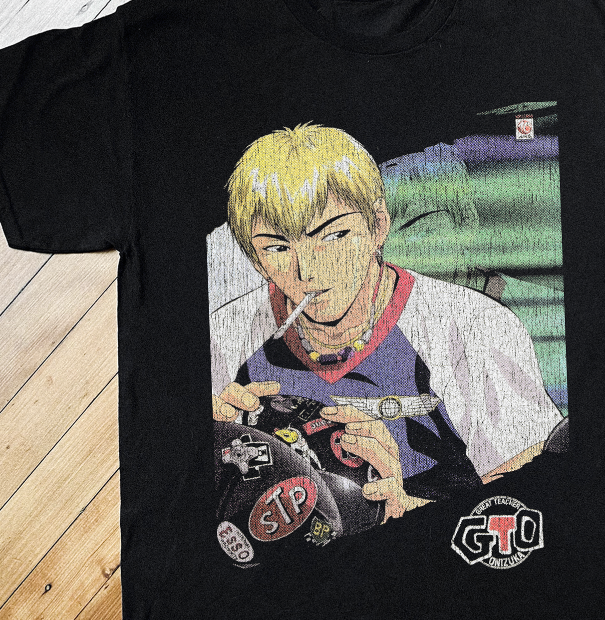 '00 GREAT TEACHER ONIZUKA BLACK T-SHIRT