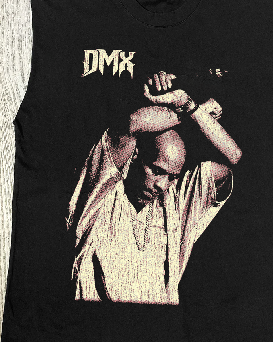 '03 DMX CUT-OFF BLACK SHIRT