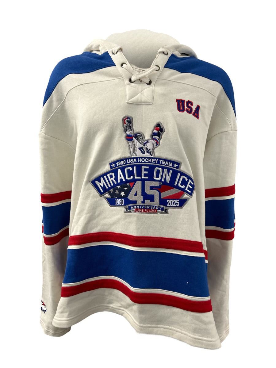 1980 Miracle on Ice 45th Anniversary (1980-2025) Official Lace Hoodie