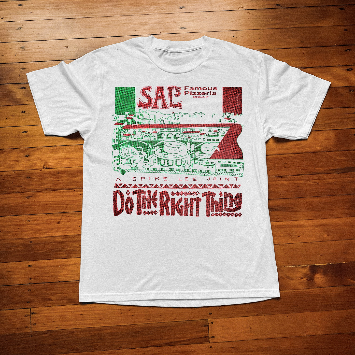 '89 SAL'S PIZZERIA DO THE RIGHT THING WHITE T-SHIRT