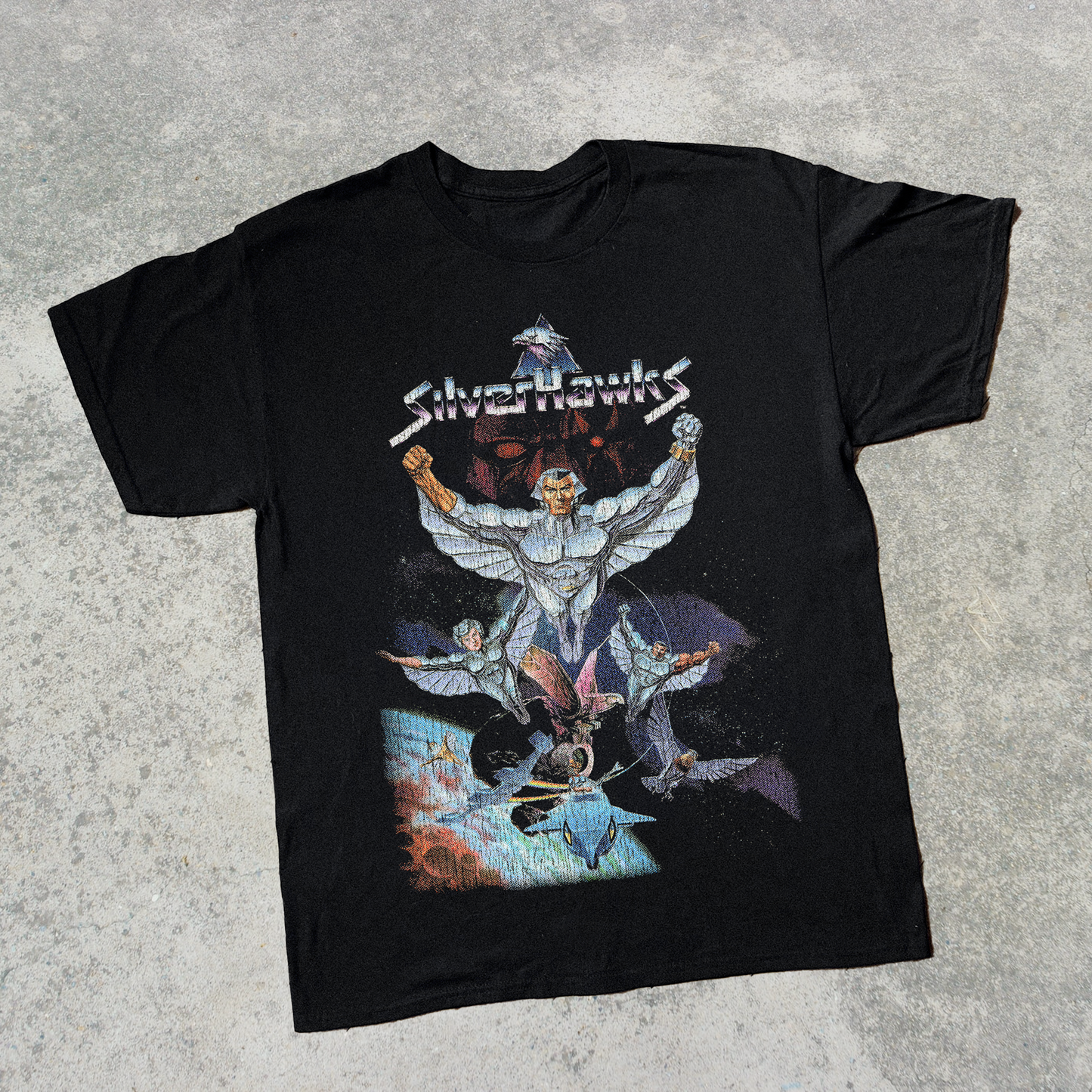 '86 SILVERHAWKS BLACK T-SHIRT