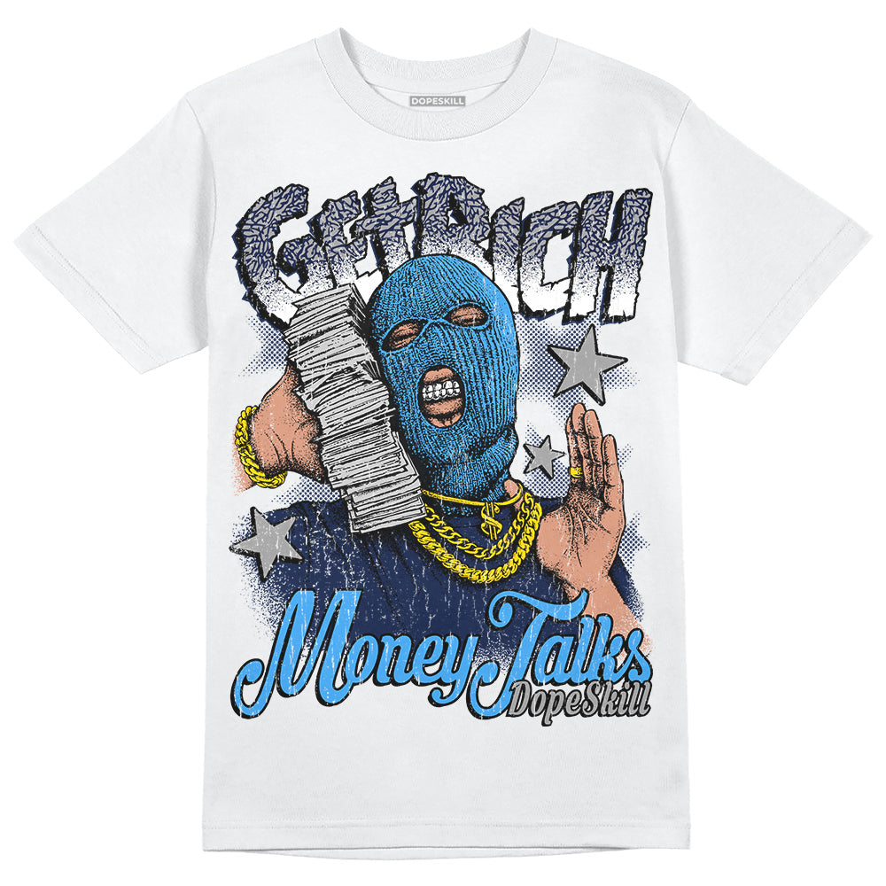 AJ Spizike White Obsidian DopeSkill T-Shirt Get Rich Graphic