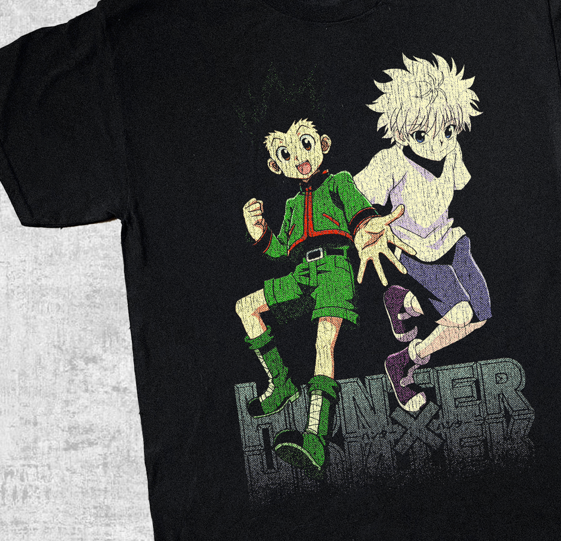 '11 HUNTER X HUNTER GRUNGY BLACK T-SHIRT