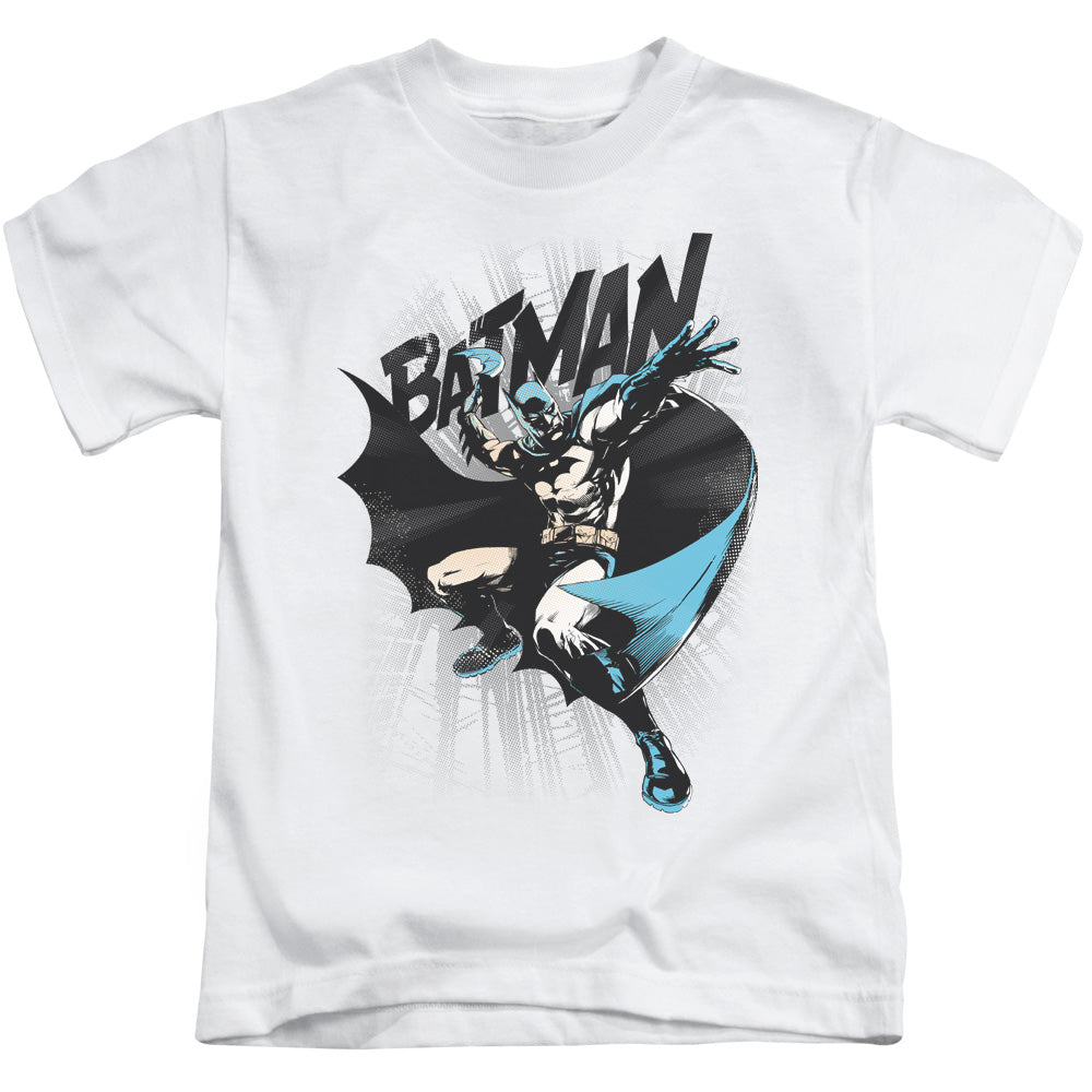 Batman Batarang Throw Juvenile Kids Youth T Shirt White