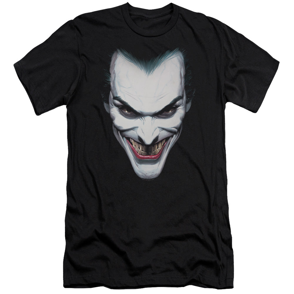 Batman Joker Portrait Slim Fit Mens T Shirt Black