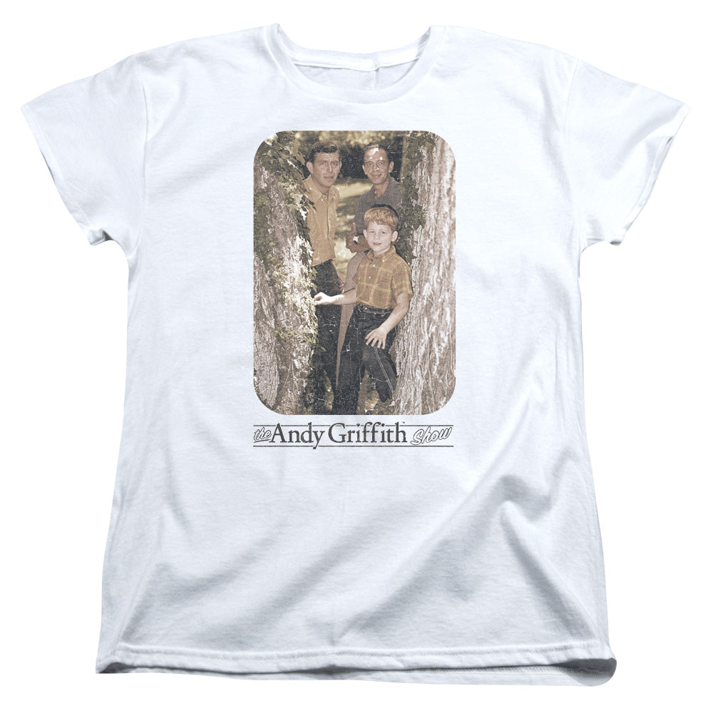 Andy Griffith Tree Photo Womens T Shirt White