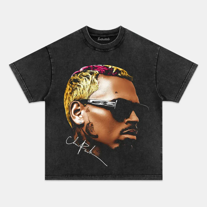 2024 CHRIS BROWN V8 VINTAGE TEE Style002