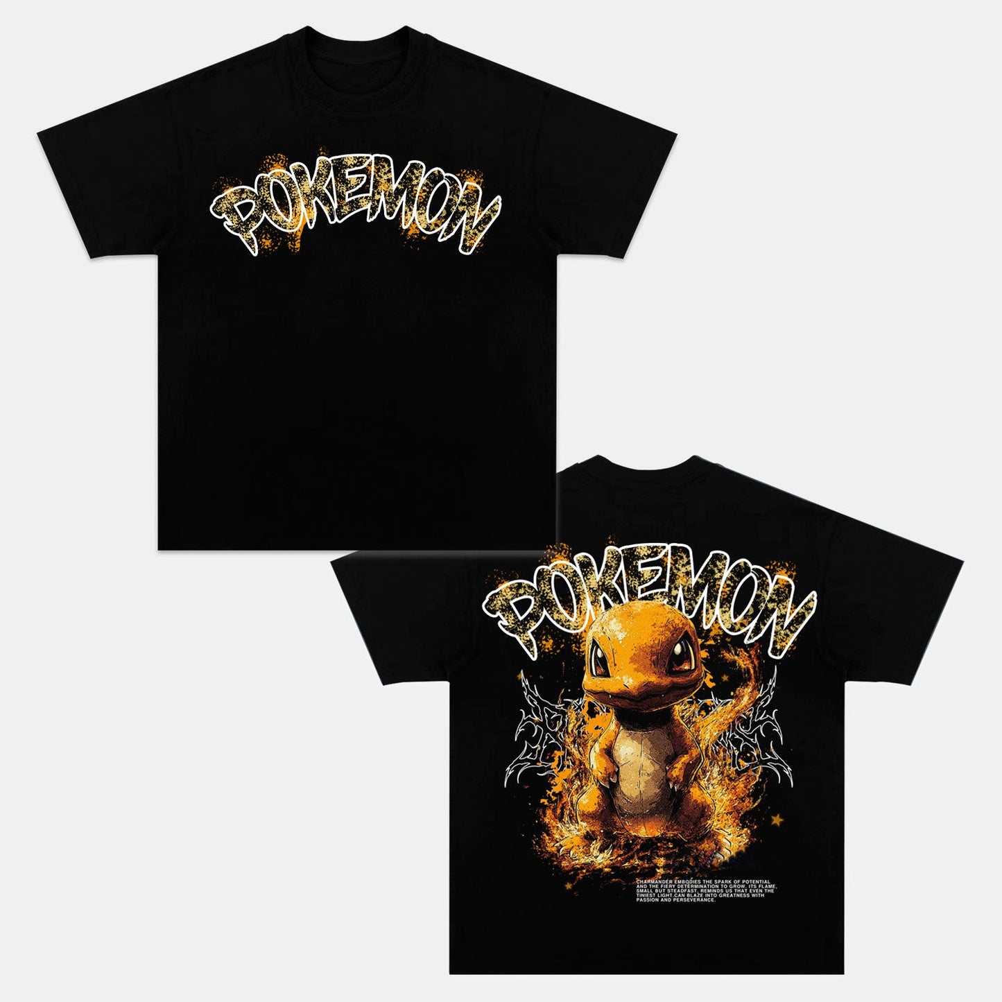 CHARMANDER – THE FIRE TAIL VINTAGE OVERSIZED TEE POKÉMON