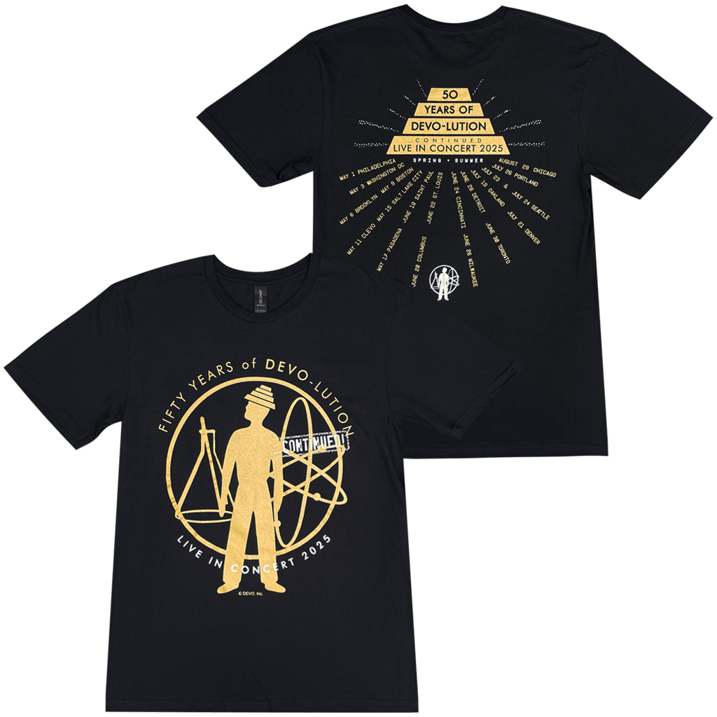 50 Years of Devolution 2025 Black Tour T-Shirt