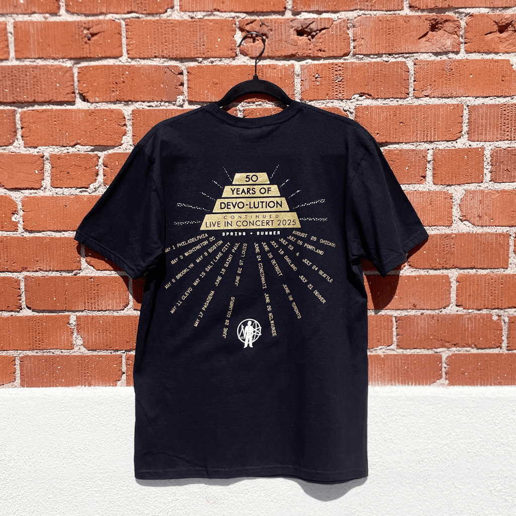 50 Years of Devolution 2025 Black Tour T-Shirt