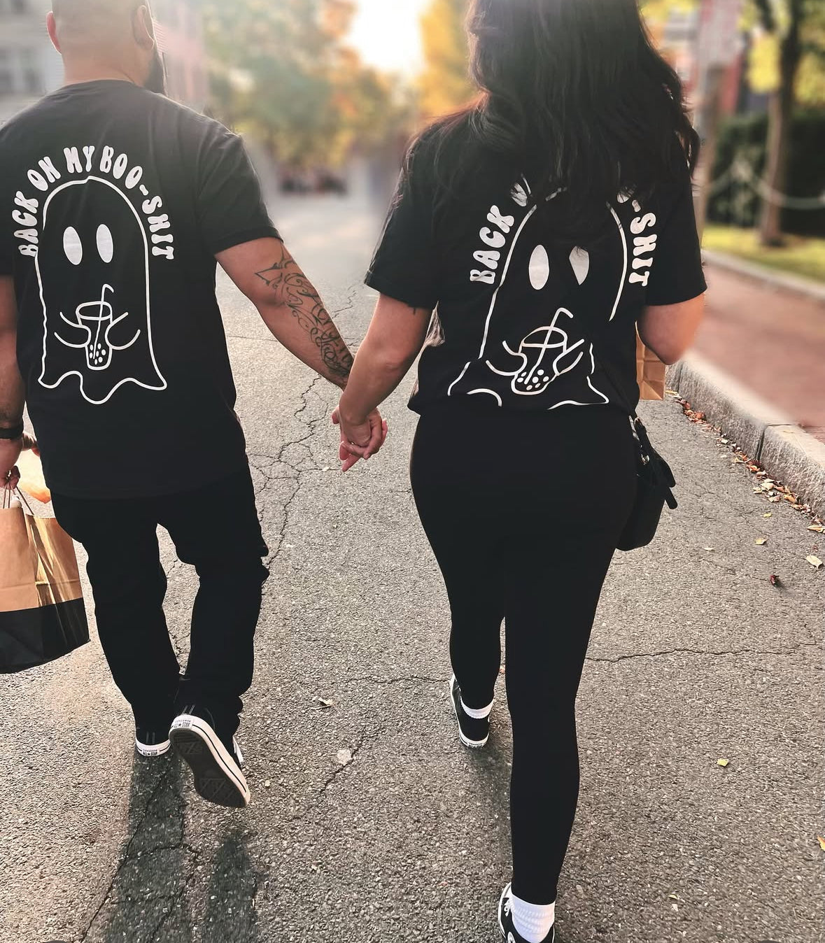 Back on my Boo Shit Graphic Tee Shirt Black