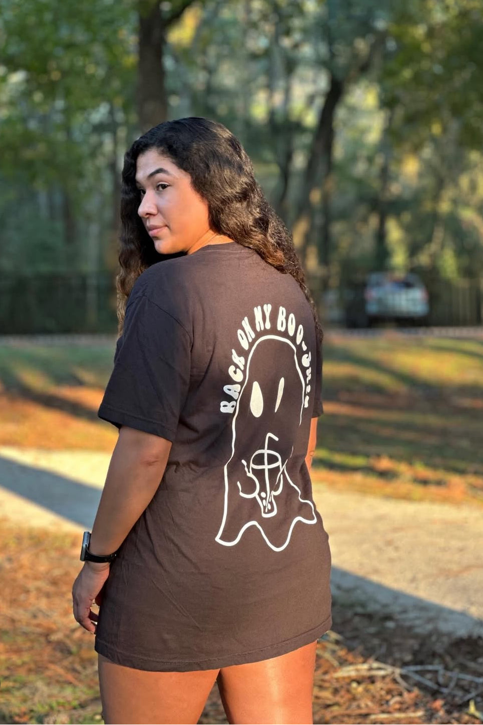 Back on my Boo Shit Graphic Tee Shirt Black