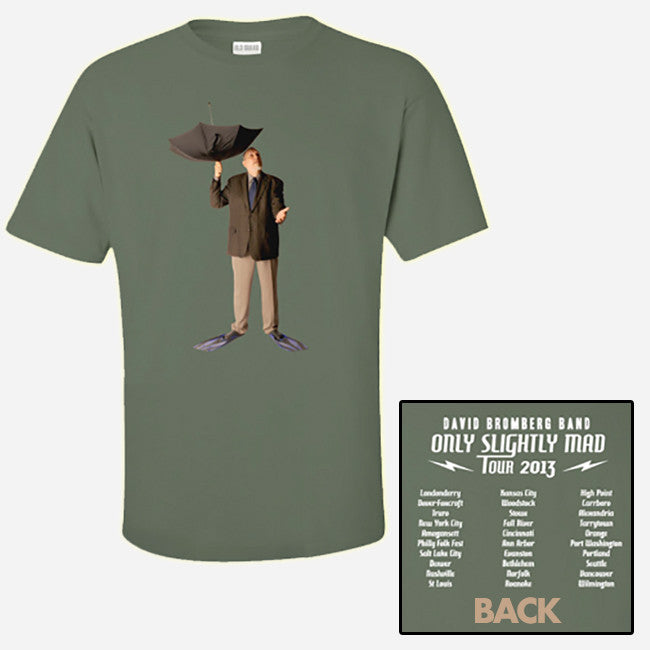 Only Slightly Mad Tour Fatigue Green T-Shirt