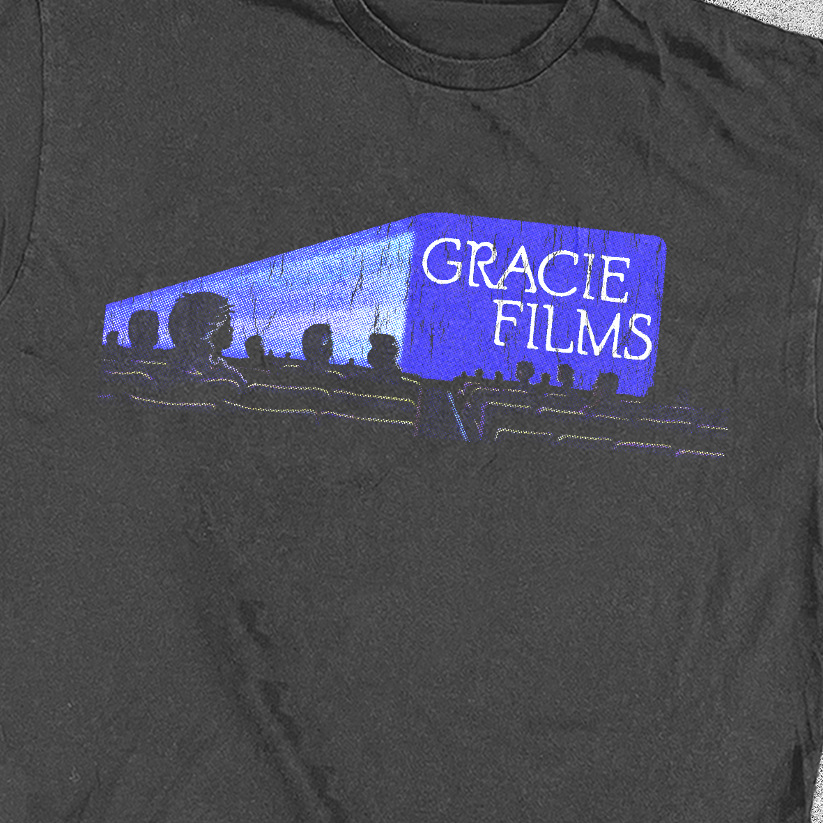 GRACIE FILMS PROMO WASHED BLACK T-SHIRT