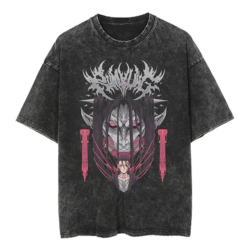 Attack On Titan Eren Shirt Vintage Style Anime Shirt Style002