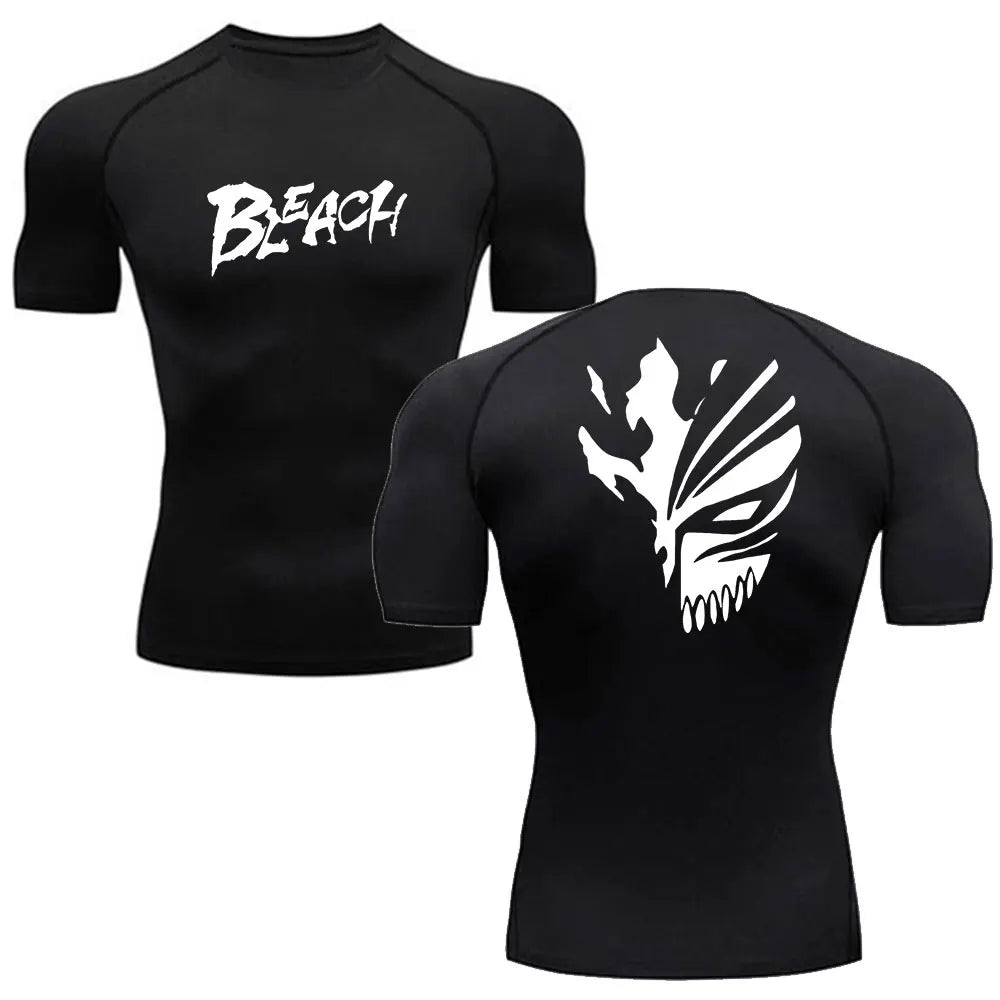 Bleach Anime Compression Shirt – Men's Breathable Rash Guard Style008