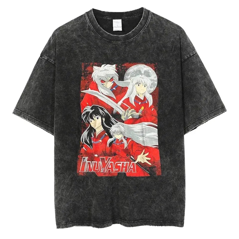Inuyasha Shirt Vintage Style Anime Shirt Style007