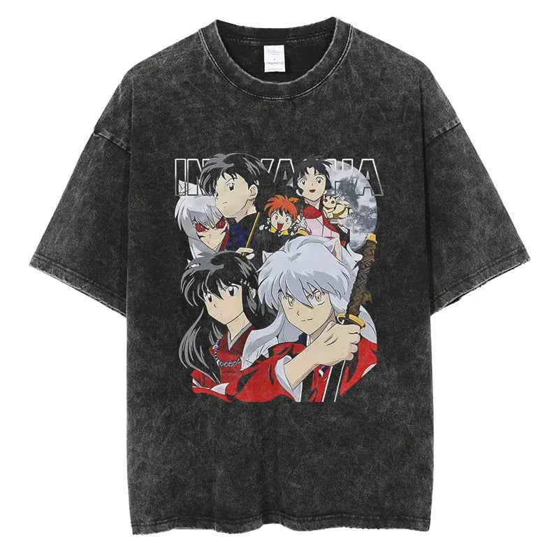 Inuyasha Shirt Vintage Style Anime Shirt Style004