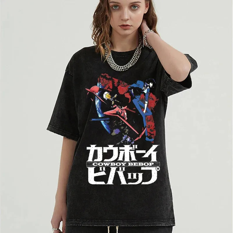Cowboy Bebop Shirt Vintage Style Anime Shirt Style007