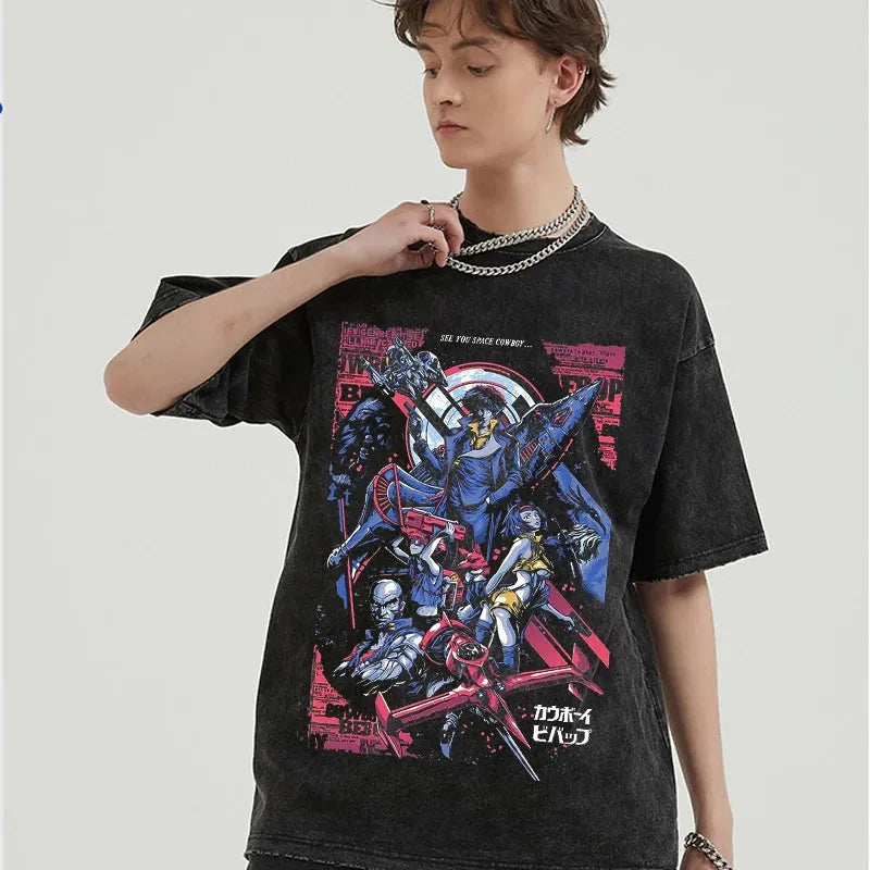 Cowboy Bebop Shirt Vintage Style Anime Shirt Style008