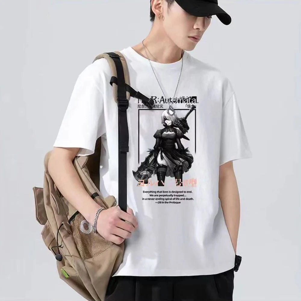 NieR:Automata YoRHa No.2 Type B 2b Anime Shirt Style001