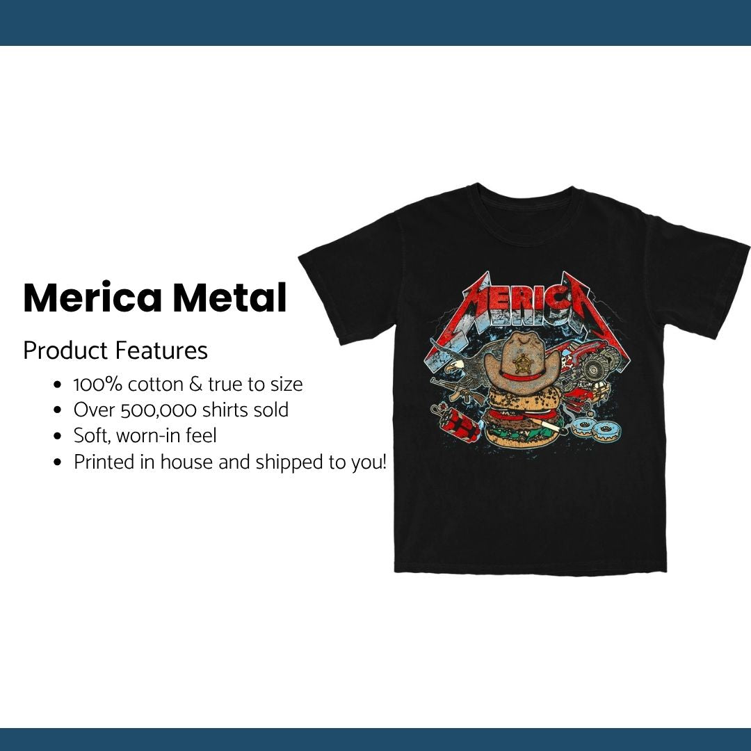 Merica Metal 2025 T Shirt