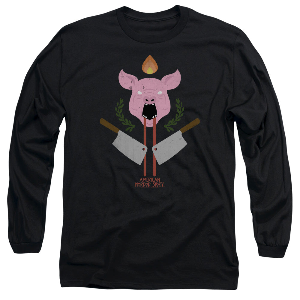 American Horror Story Pig Cleaverens Long Sleeve Shirt Black