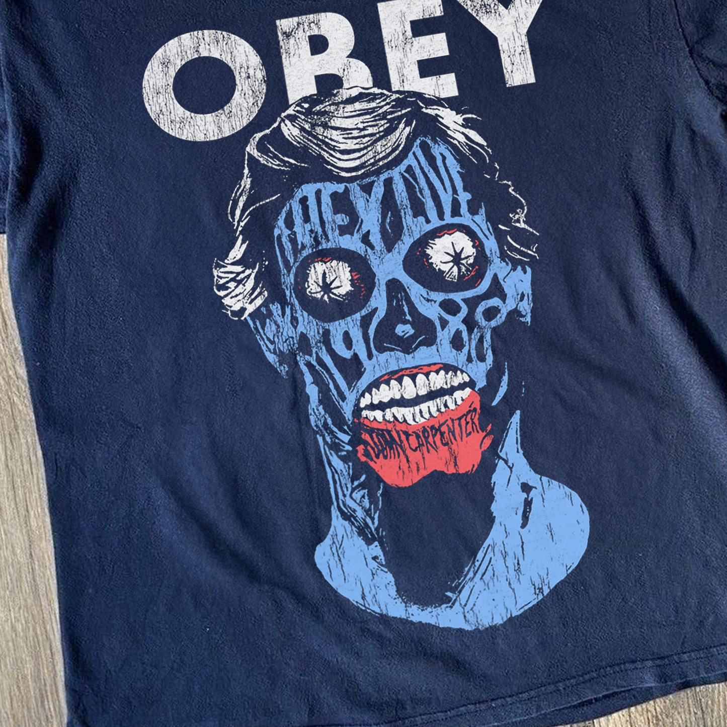 'THEY LIVE' OBEY VINTAGE BLACK T-SHIRT