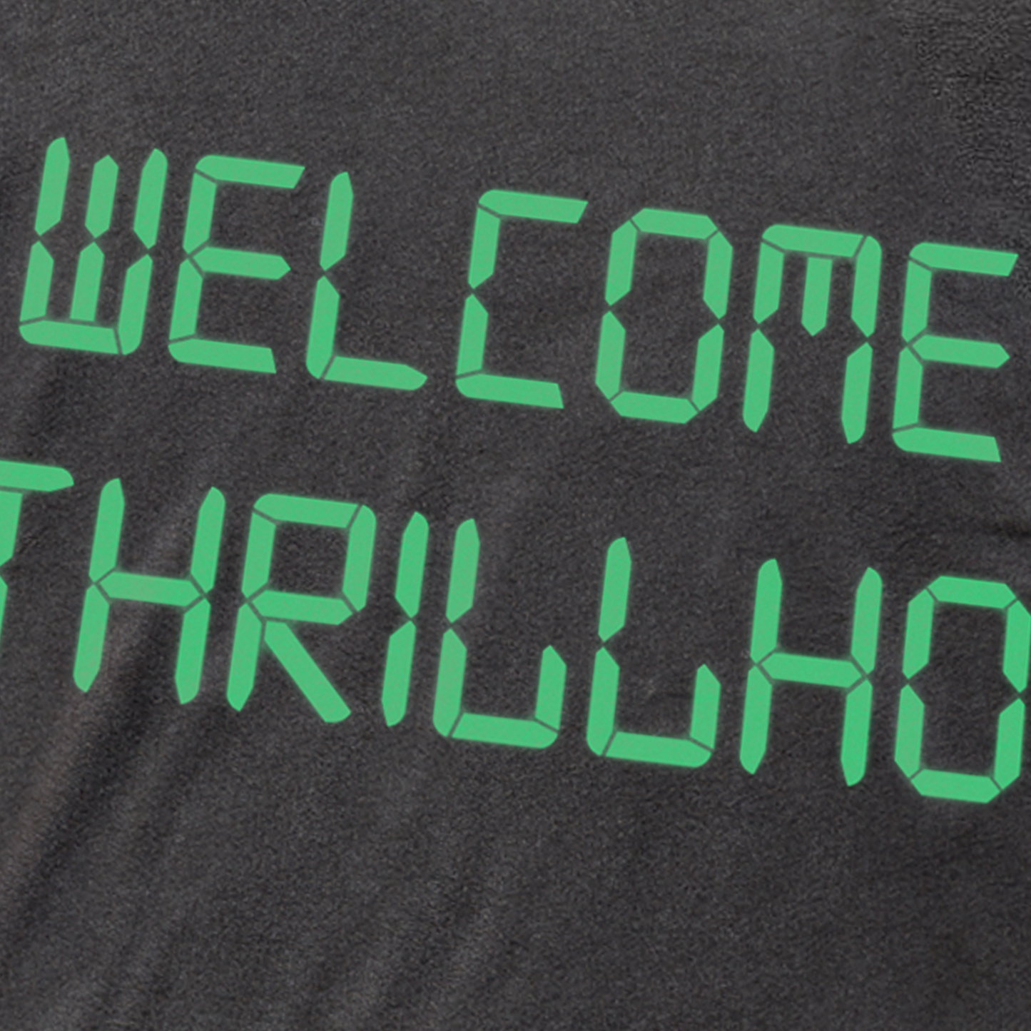'WELCOME THRILLHO' VINTAGE WASHED BLACK T-SHIRT