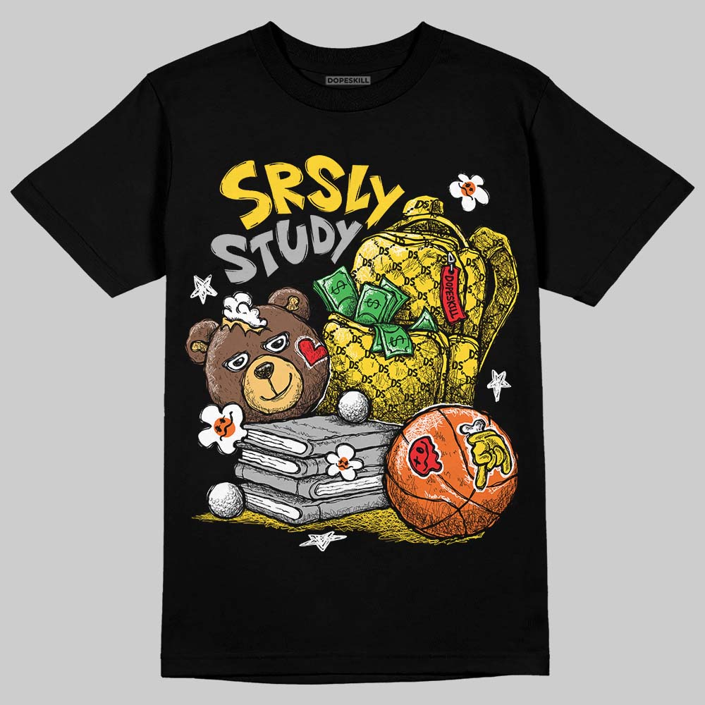 Black Tour Yellow AJ 4 Thunder DopeSkill T-Shirt SRSLY Study Graphic