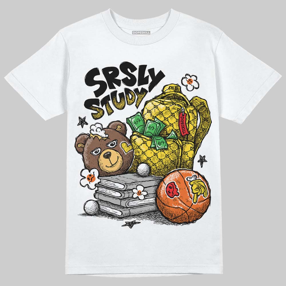 Black Tour Yellow AJ 4 Thunder DopeSkill T-Shirt SRSLY Study Graphic