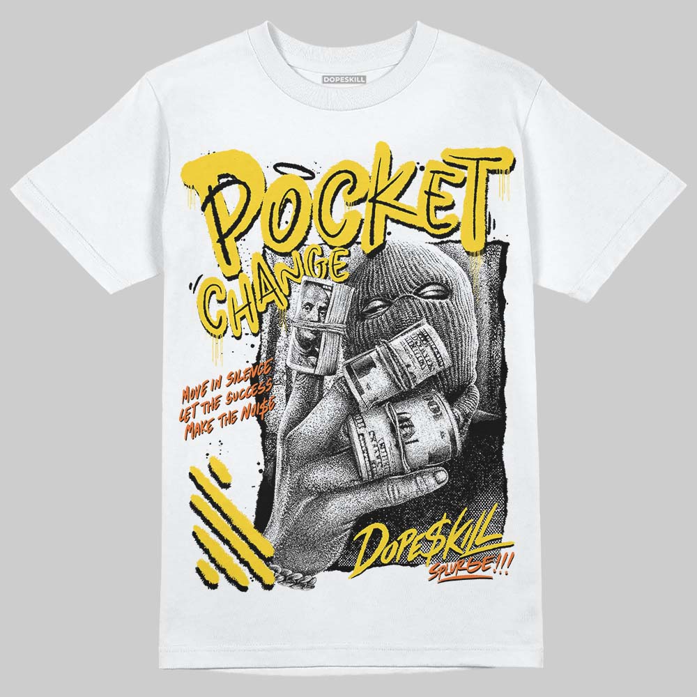Black Tour Yellow AJ 4 Thunder DopeSkill T-Shirt Pocket Change Graphic