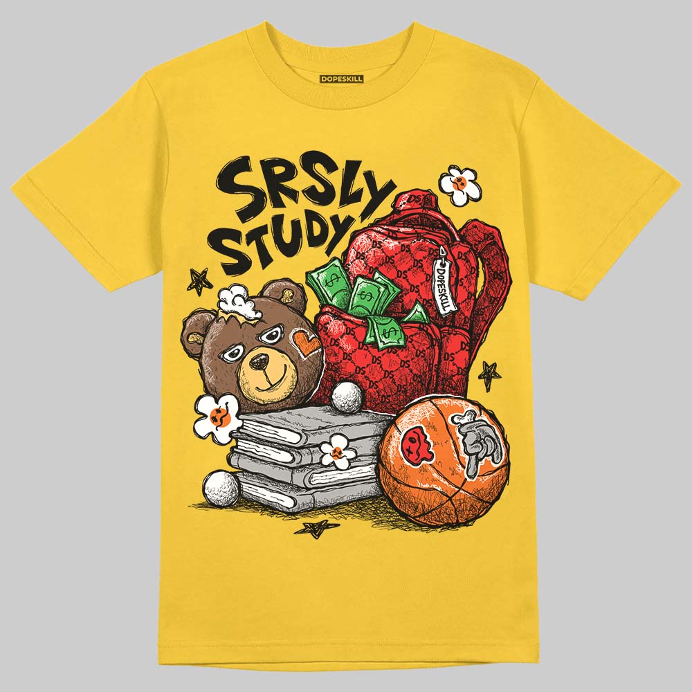 Black Tour Yellow AJ 4 Thunder DopeSkill T-Shirt SRSLY Study Graphic
