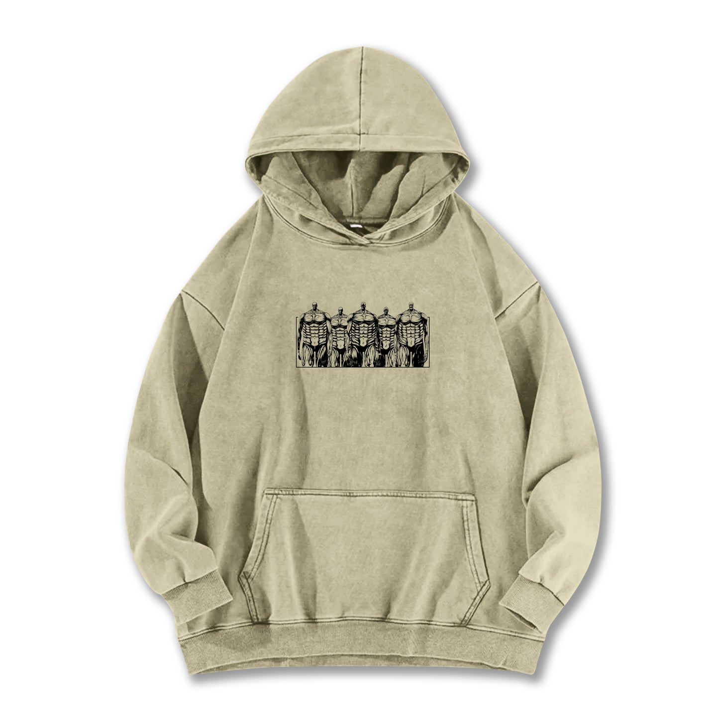 Attack on Titan - Titans Approaching Vintage Hoodie