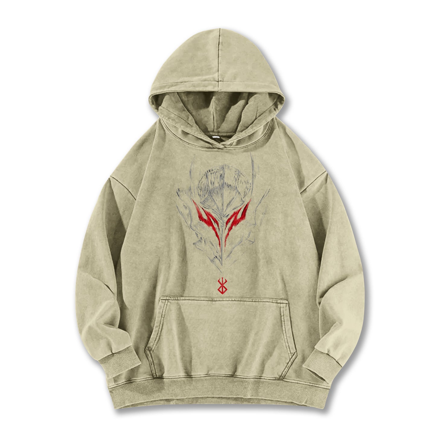 Berserk Black Swordsman V6 Vintage Hoodie
