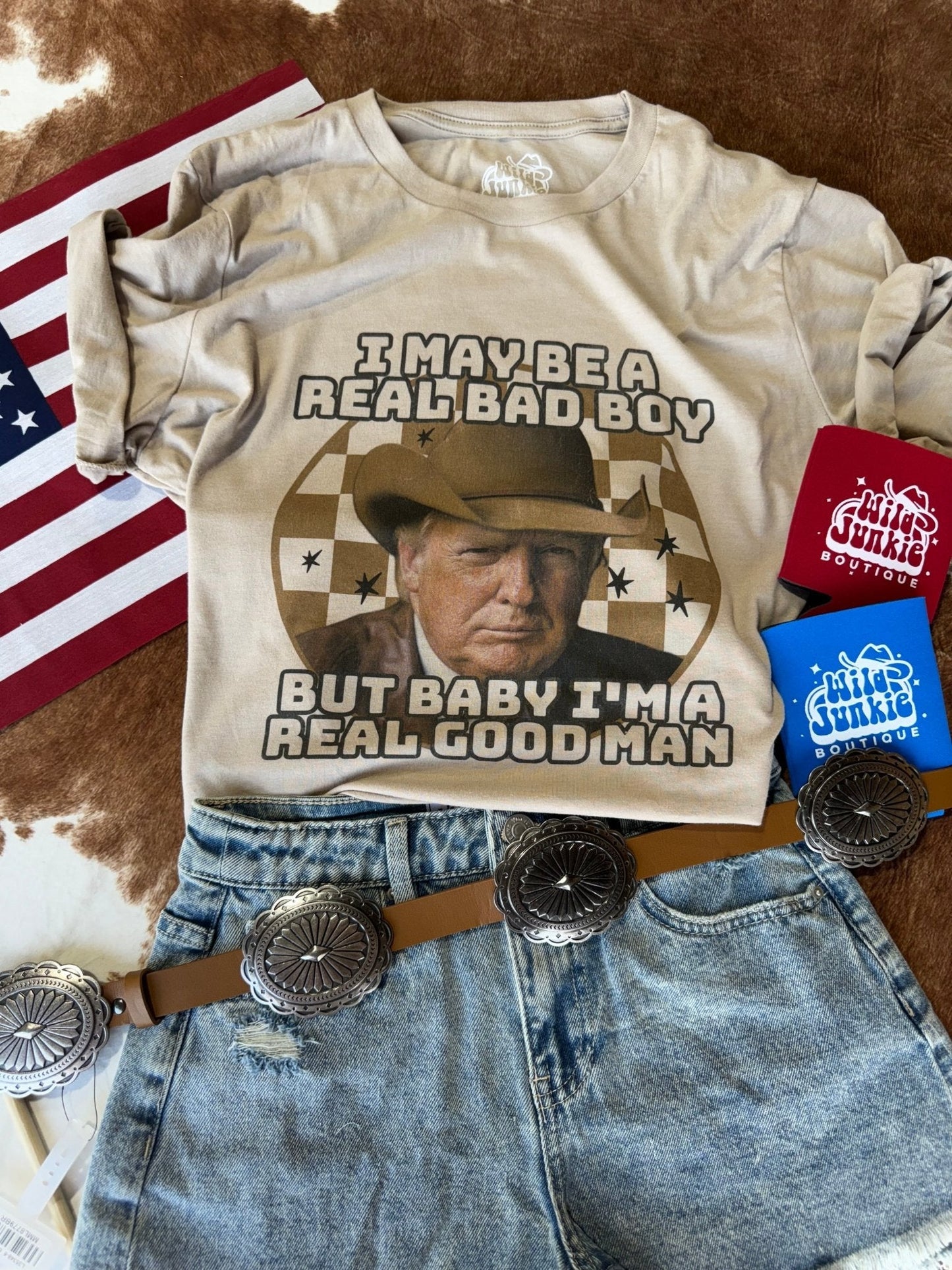 A Real Good Man Trump Graphic Tee Shirt