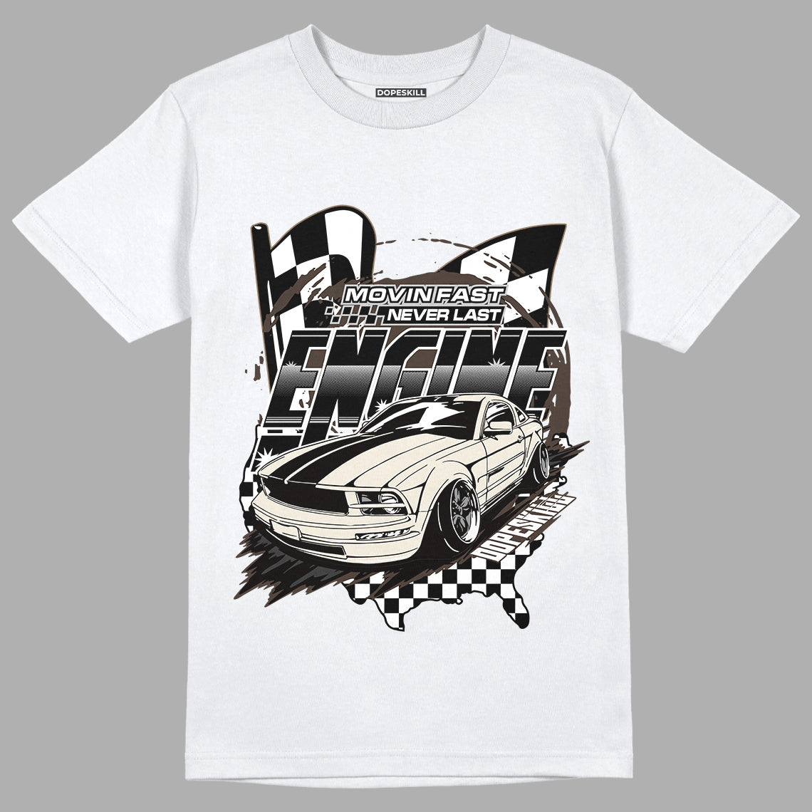 AJ 1 Low OG “Reverse Mocha” DopeSkill T-Shirt ENGINE Tshirt Graphic
