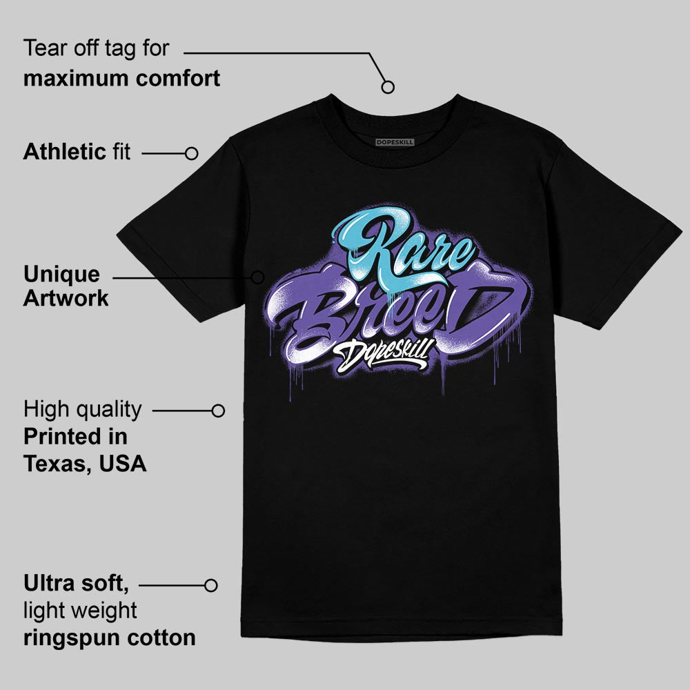 Aqua 8s DopeSkill T-Shirt Rare Breed Type Graphic